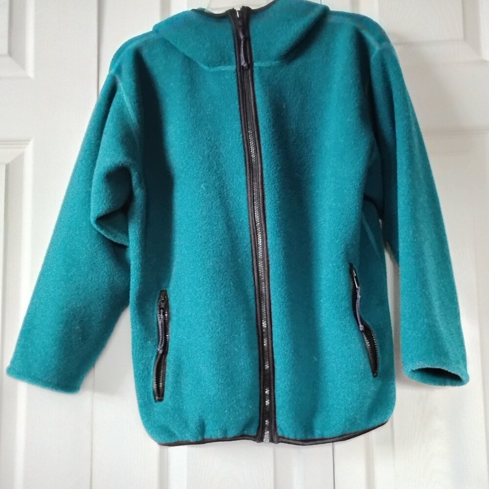 Teal Fleece Hoodie Medium